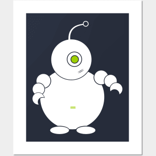 Cute Robot Posters and Art